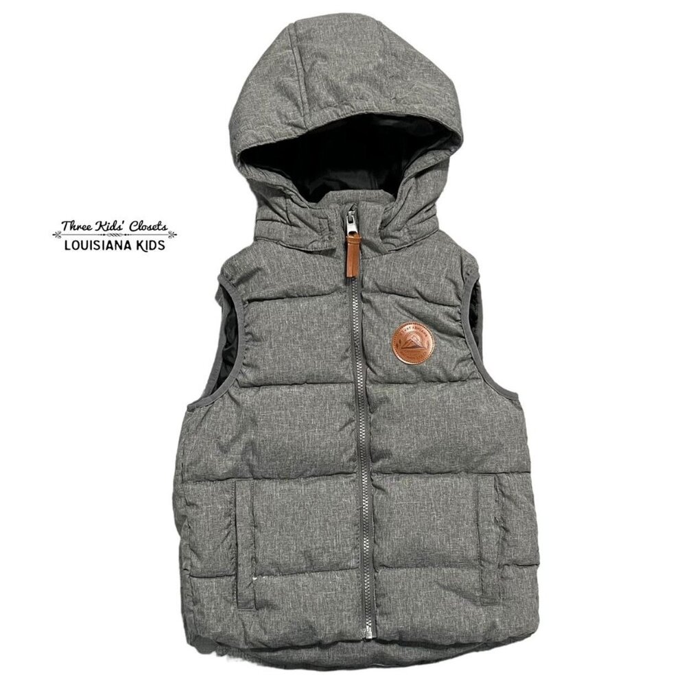 H&M 6X/7 Gray Puffer Vest